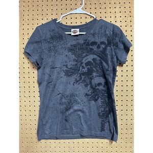 Harley-Davidson Women's Black Shirt Large Mann's Harley-Davidson Columbus, IN